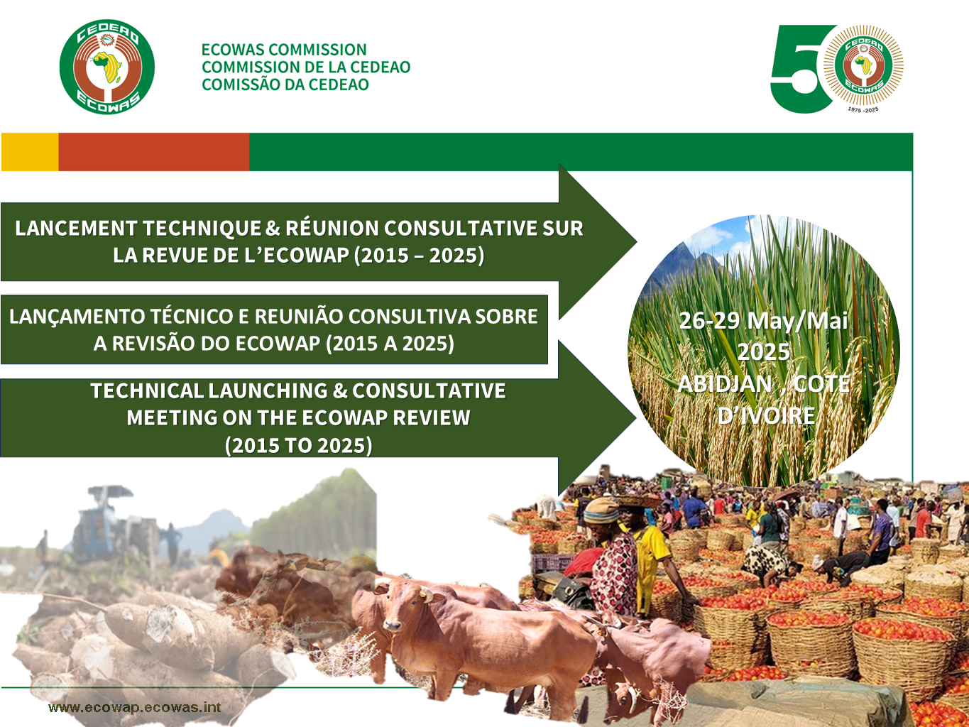 Lancement Technique & Réunion Consultative Sur La Revue De L’ecowap (2015 – 2025)